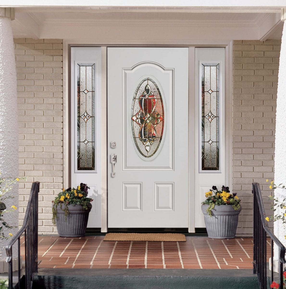 Quality decorative front door glass by Jacksonville Doors and Windows - your local door glass experts