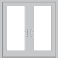 Impact resistant hinged patio doors available in Jacksonville FL - Pella Hurricane Series hinged patio doors