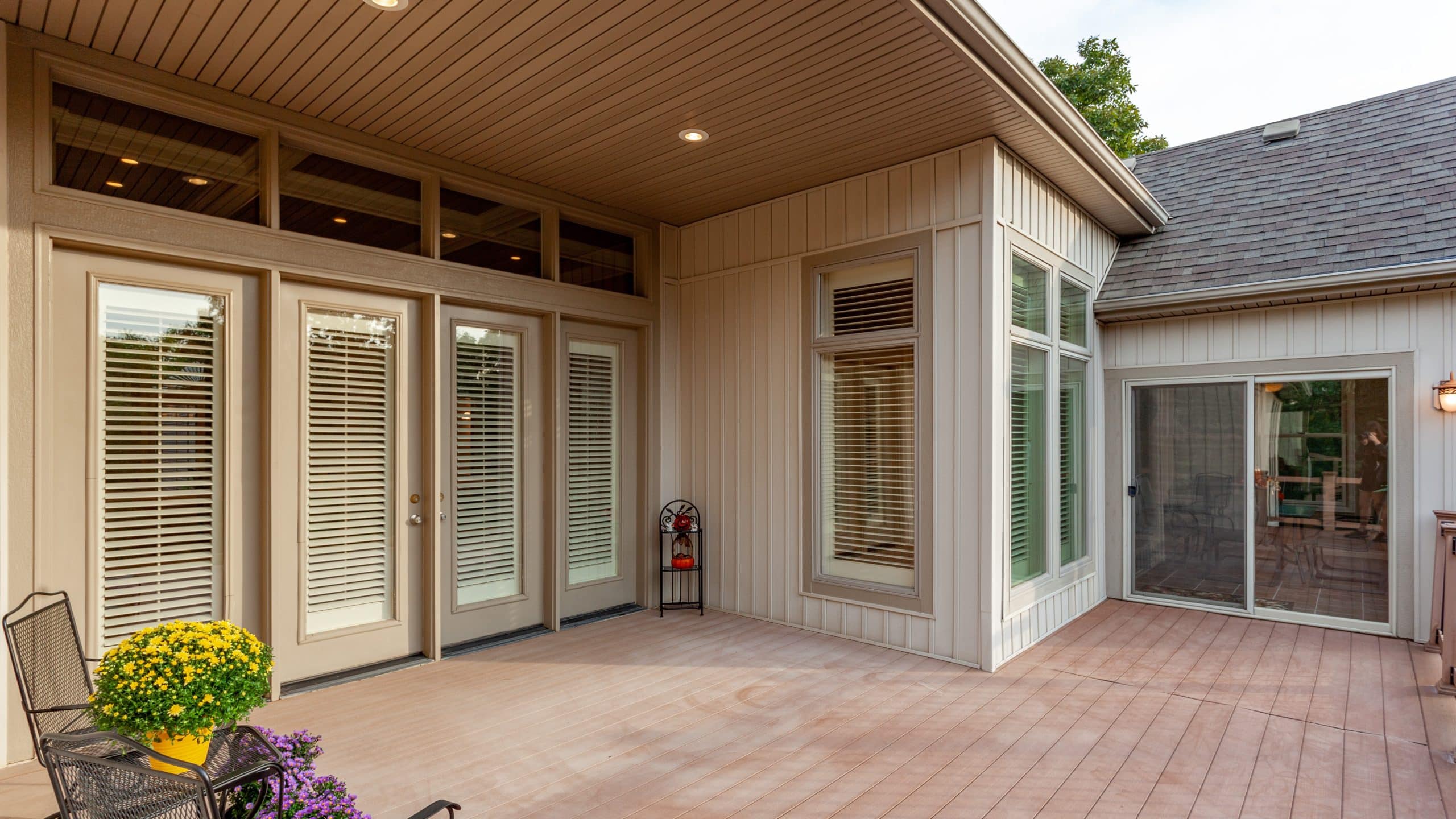 A Patio With French Doors And Sliding Doors In St Augustine For Jacksonville Doors & Windows